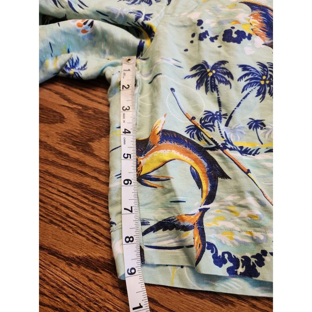Polo Ralph Lauren Shorts Mens 30 Hawaiian Marlin Classic Fit Linen Blend Chino‎